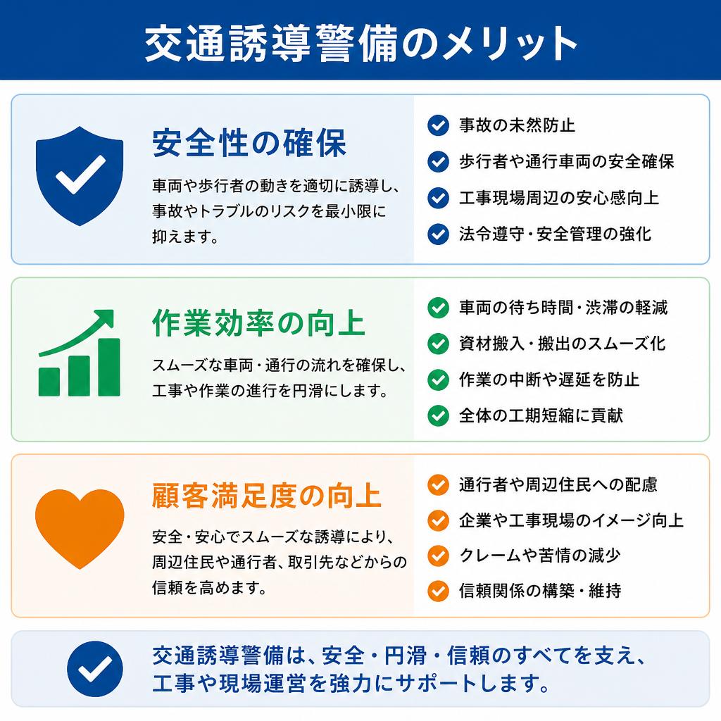 交通誘導警備の具体的なメリットとは？