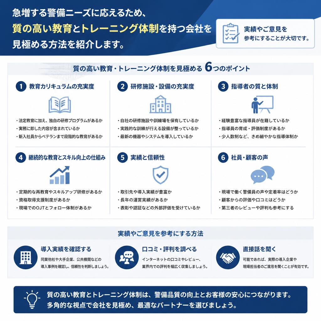 教育体制とスタッフの質を見極める