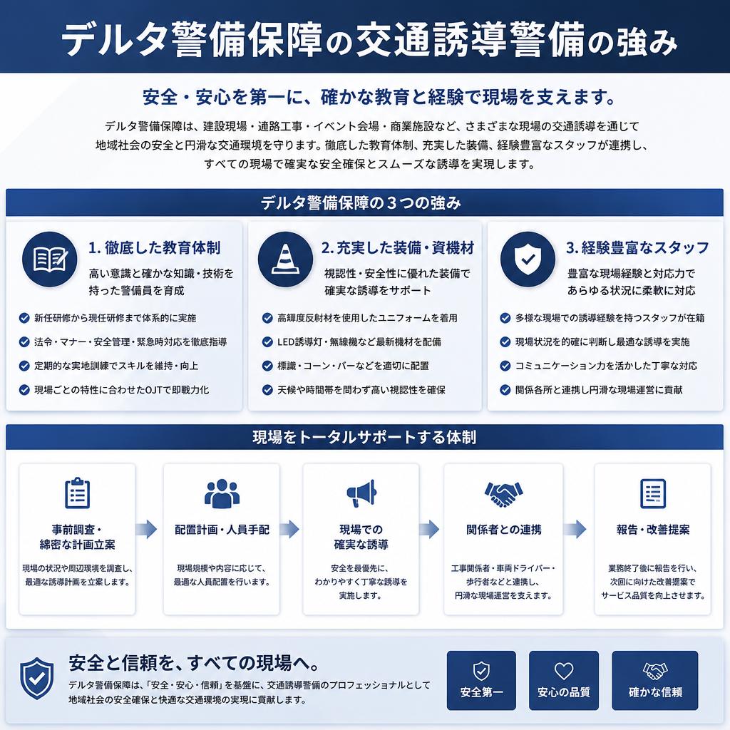 4. 当社の交通誘導警備の特長