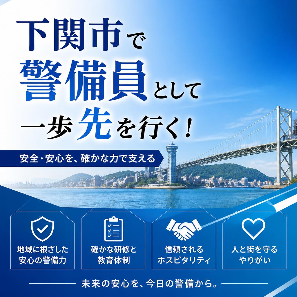【下関市】警備員として成長する人の共通点｜現場で評価されるポイントとは【警備求人】