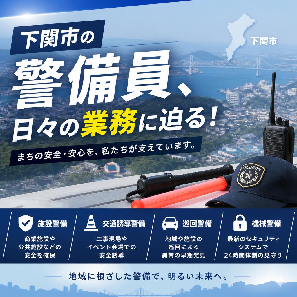 【下関市】警備員は毎日何をする？現場ごとの仕事内容を紹介【警備求人】