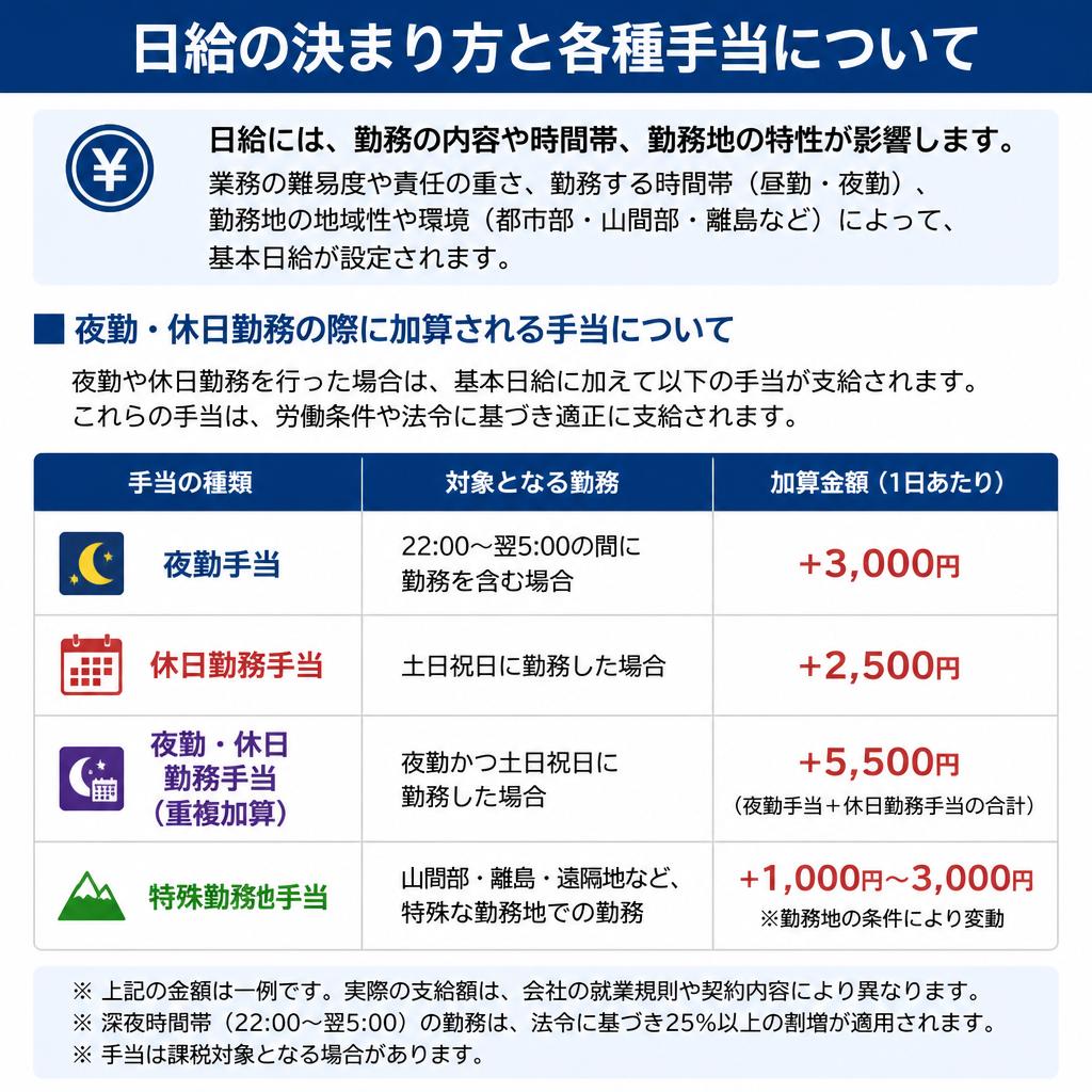 日給の決まり方