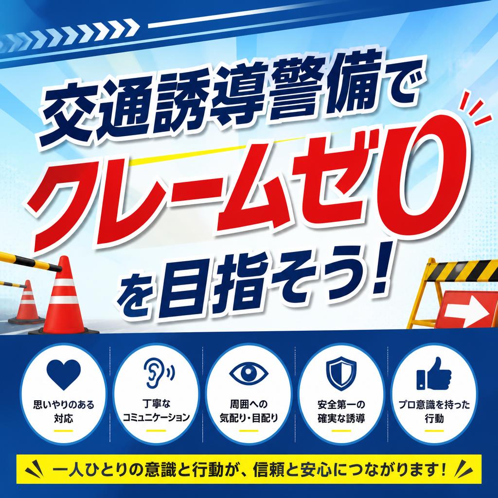 【下関市の建設会社様へ】交通誘導警備で近隣クレームを防ぐ方法｜工事現場の印象を左右する警備品質とは【下関市 警備会社】