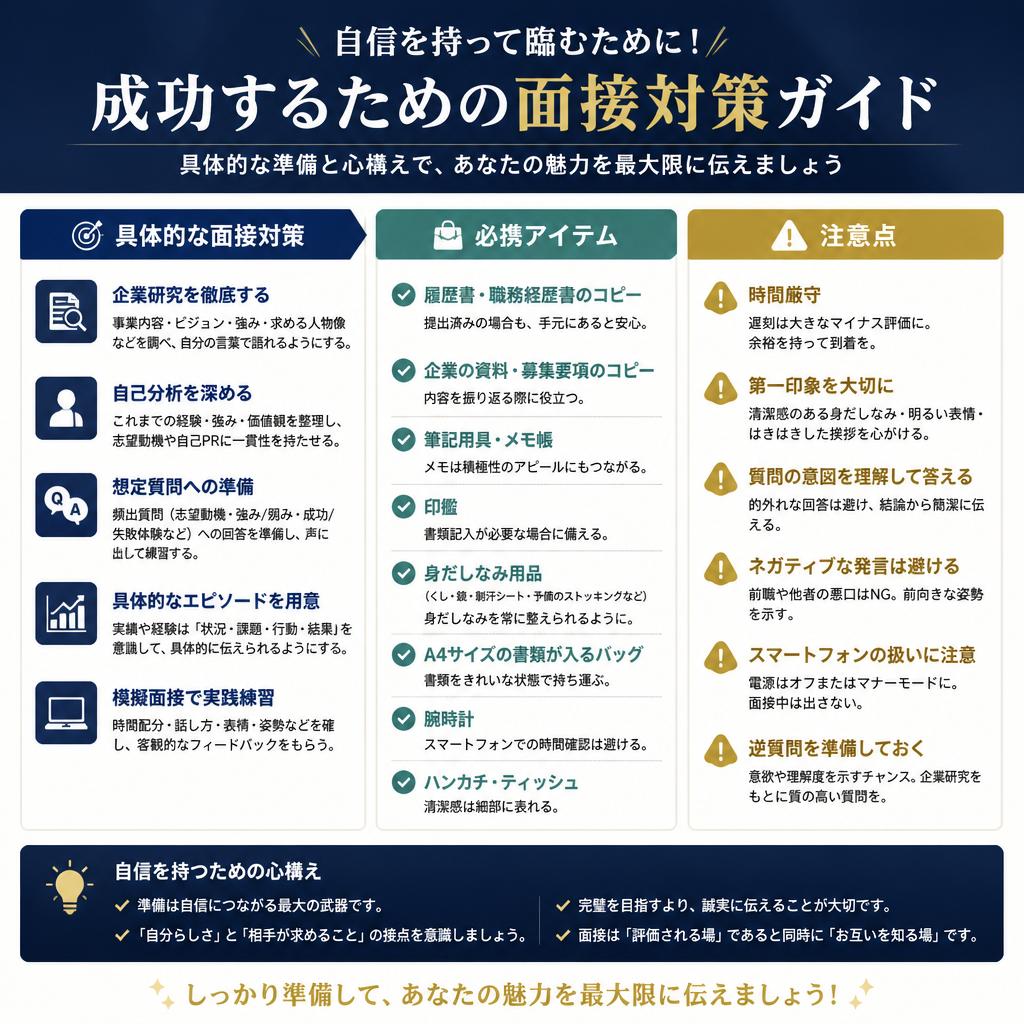 面接対策と準備すること