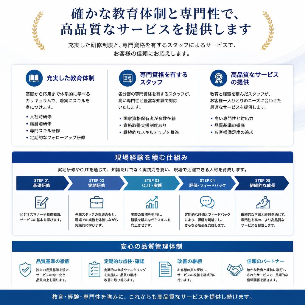 4. 教育体制とスタッフの対応力
