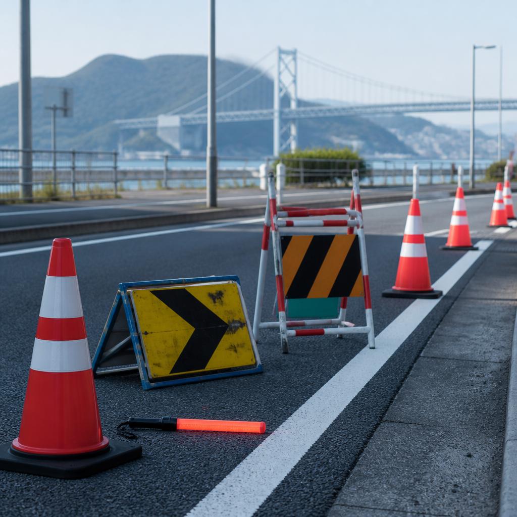 下関市の警備求人｜資機材の設置から学ぶ交通誘導の安全確認