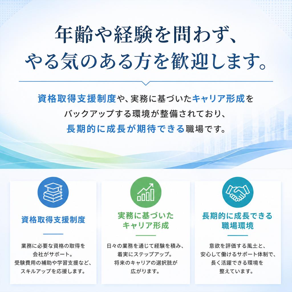 成長を応援する職場環境