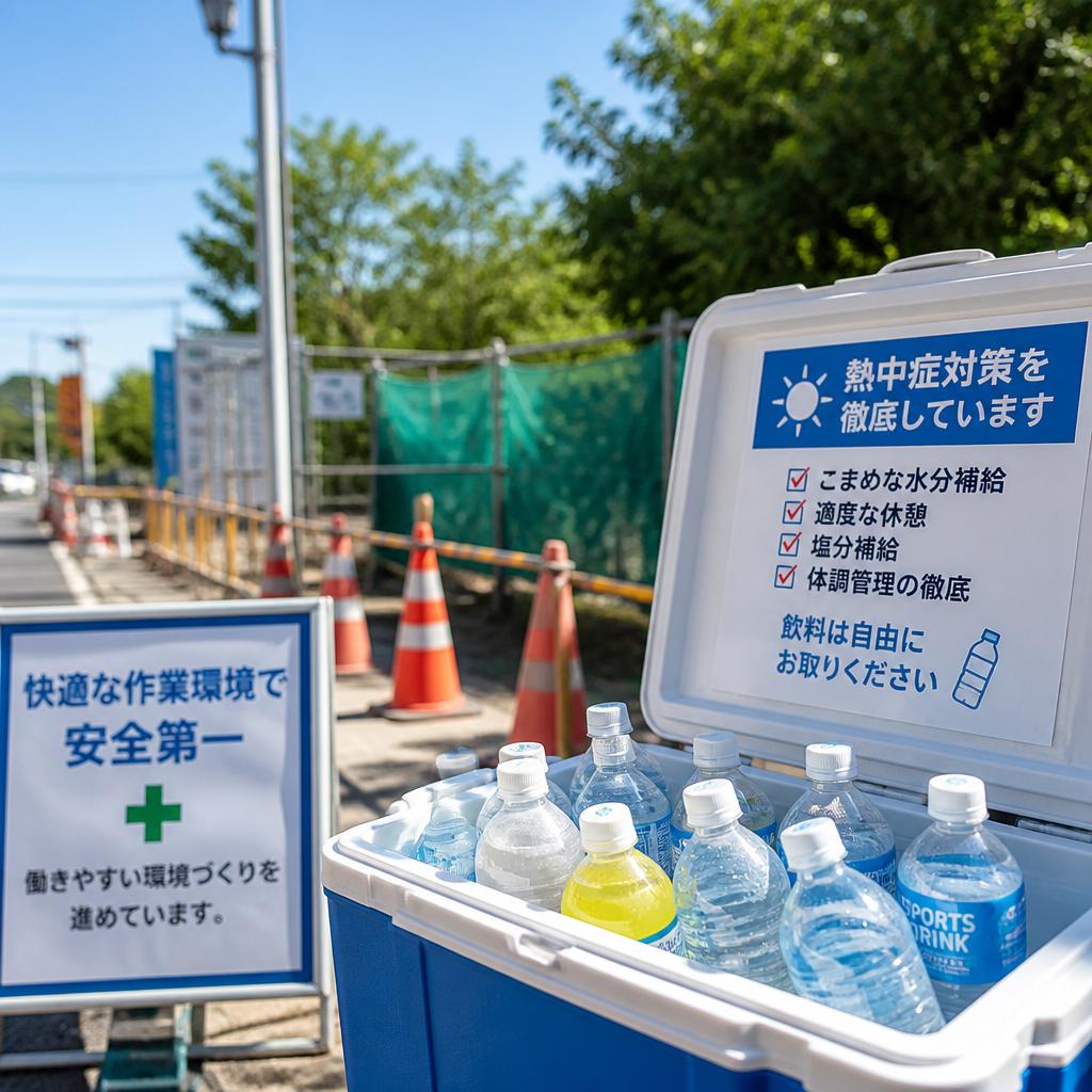 夏場の飲料支給で快適な作業環境