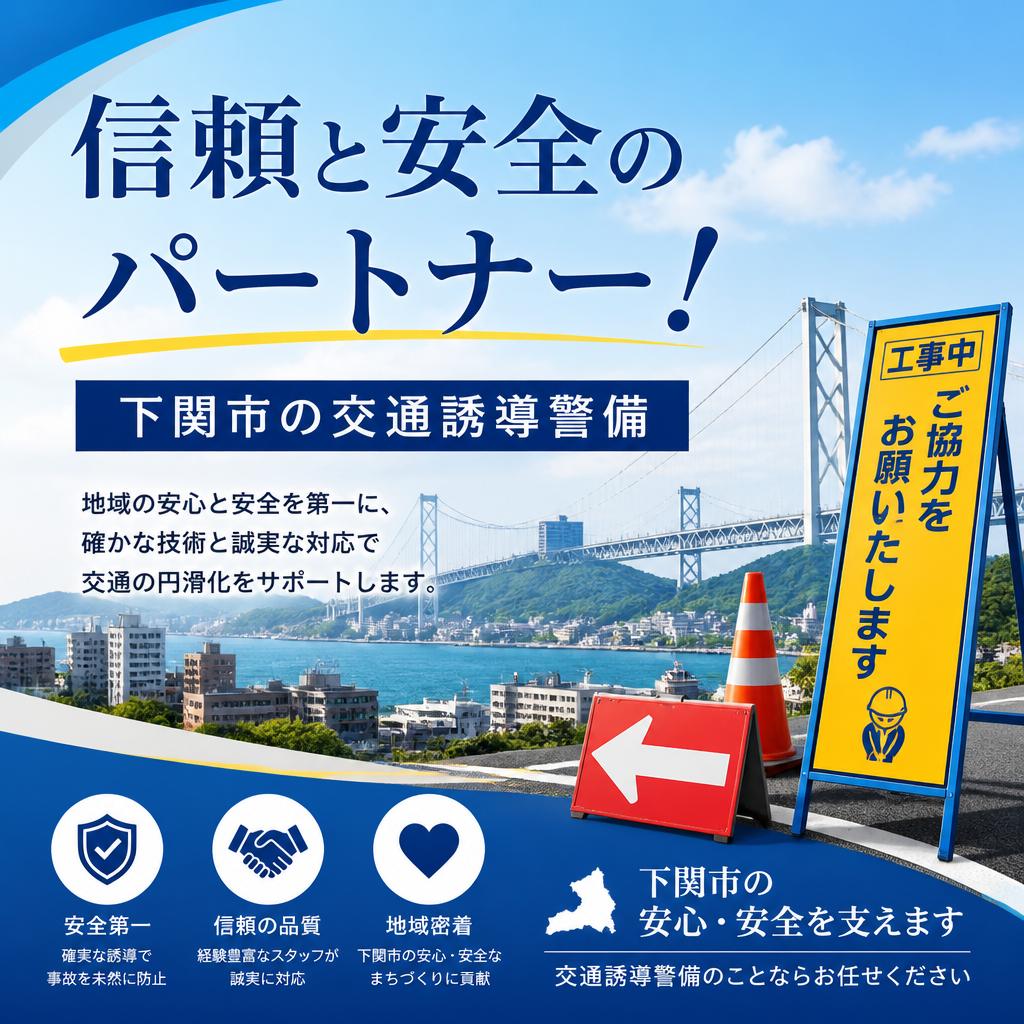 信頼と安全のパートナー！下関市の交通誘導警備
