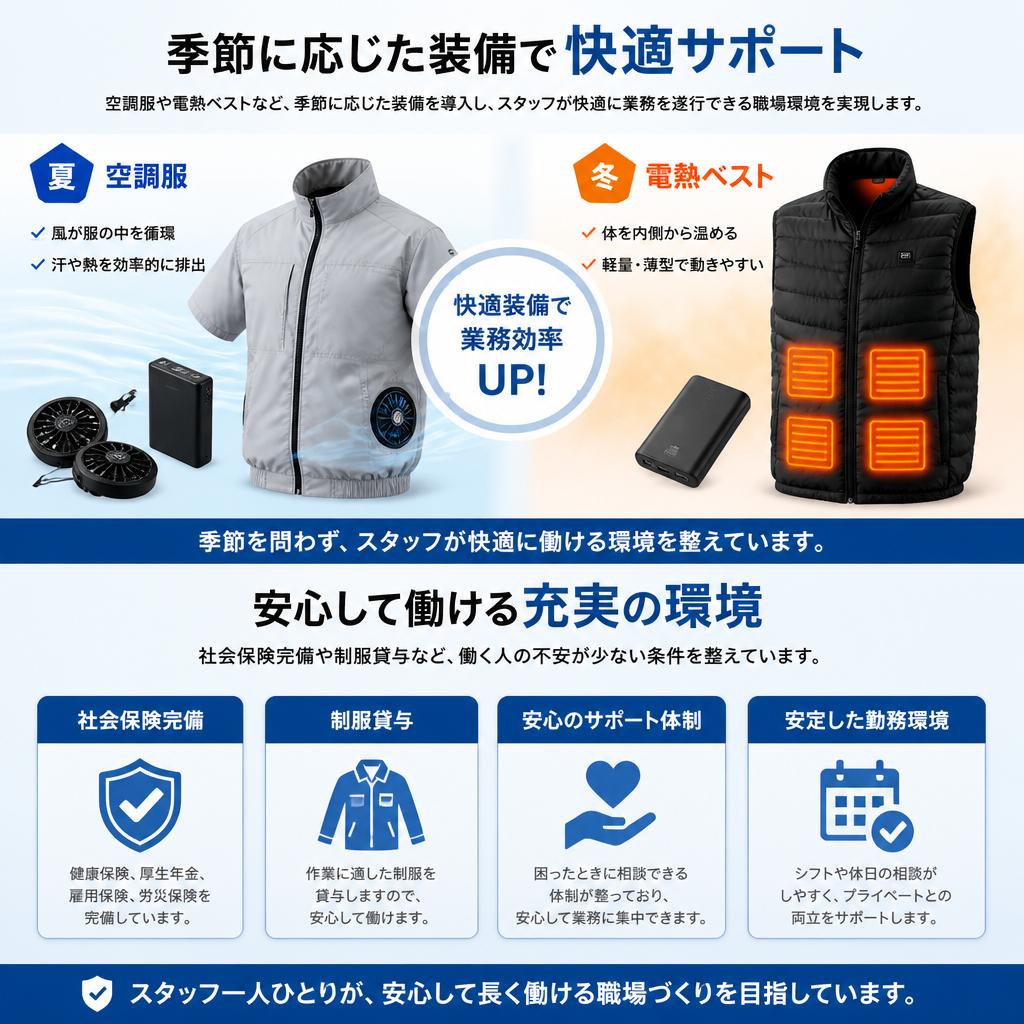 快適に働ける環境の整備