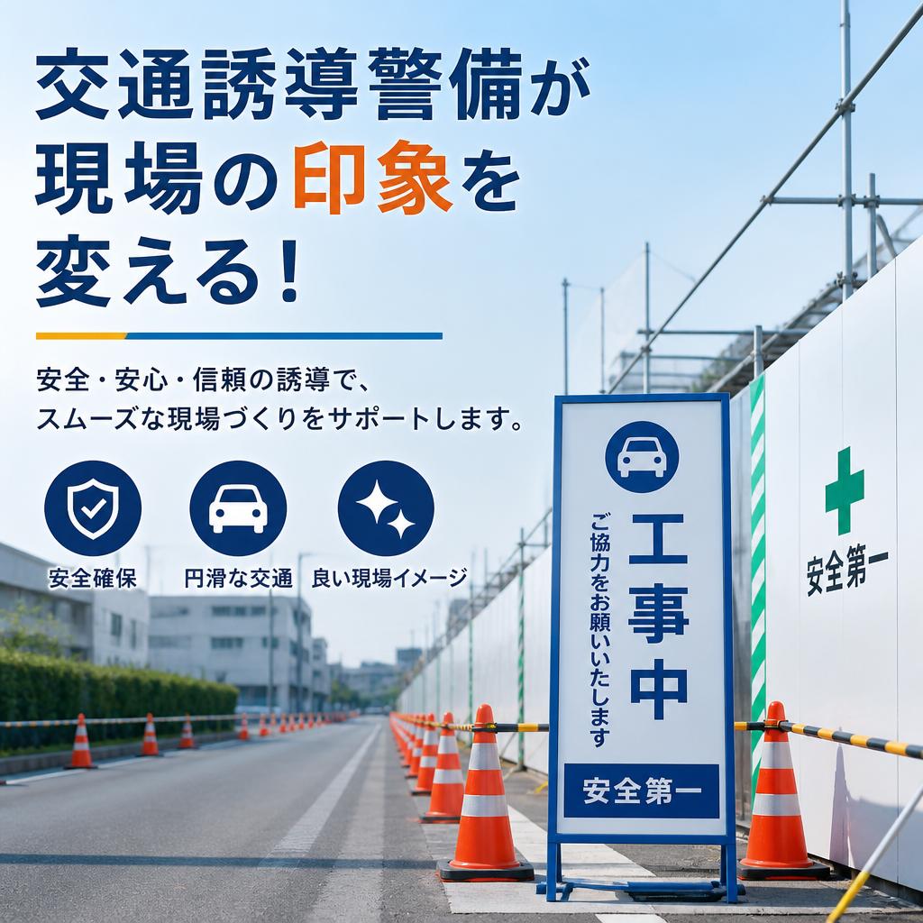 交通誘導警備が現場の印象を変える！