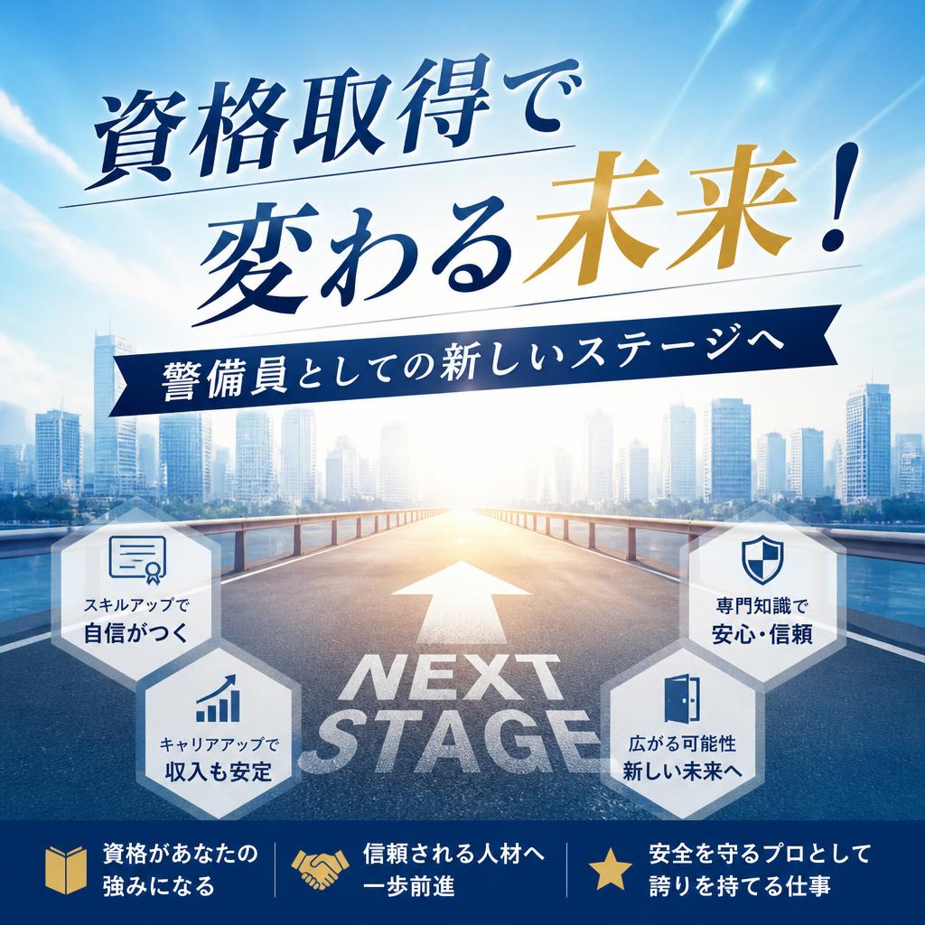 【下関市】警備員の資格を取得するとどう変わる？給与・仕事・将来性を詳しく解説