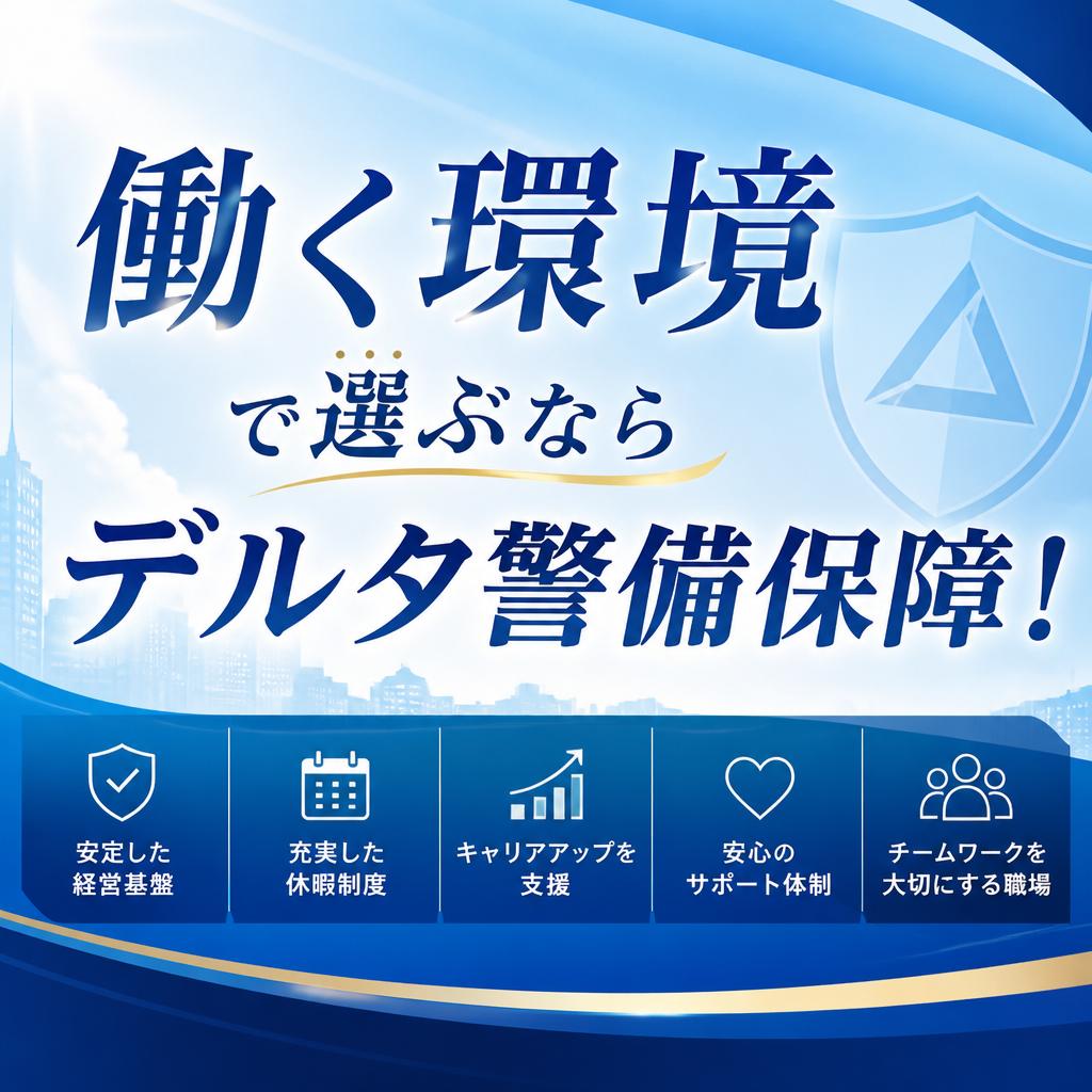 【下関市】働く環境で選ぶならデルタ警備保障｜空調服・防寒着など装備にも力を入れています