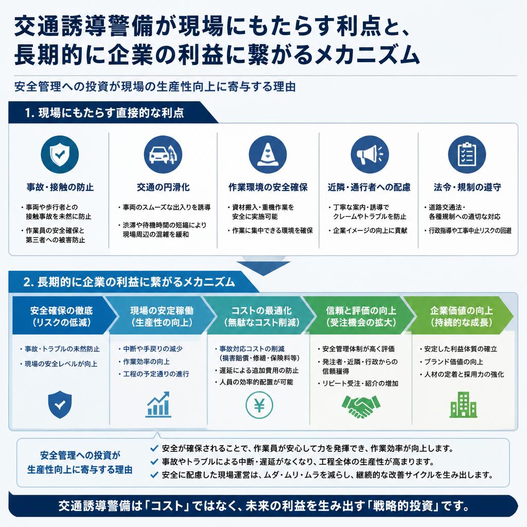 警備がもたらす利点