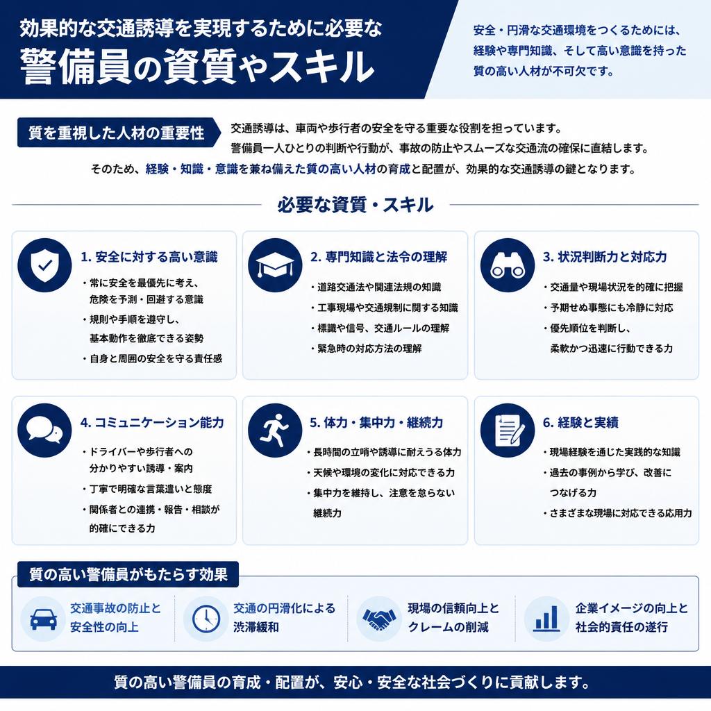 質の高い警備員の条件とは？