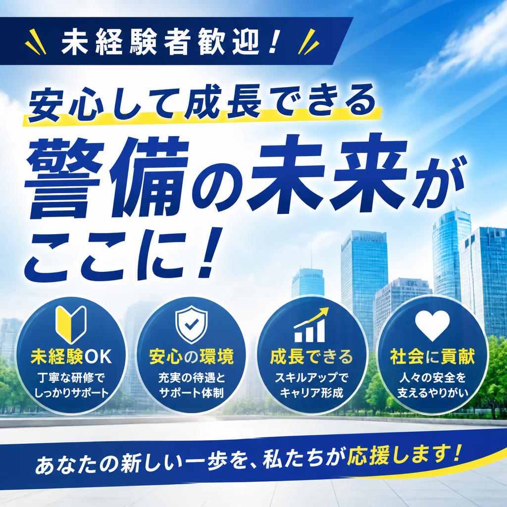 【下関市】未経験でも安心して成長できる理由｜現場経験豊富な代表が直接教育するデルタ警備保障【警備求人】