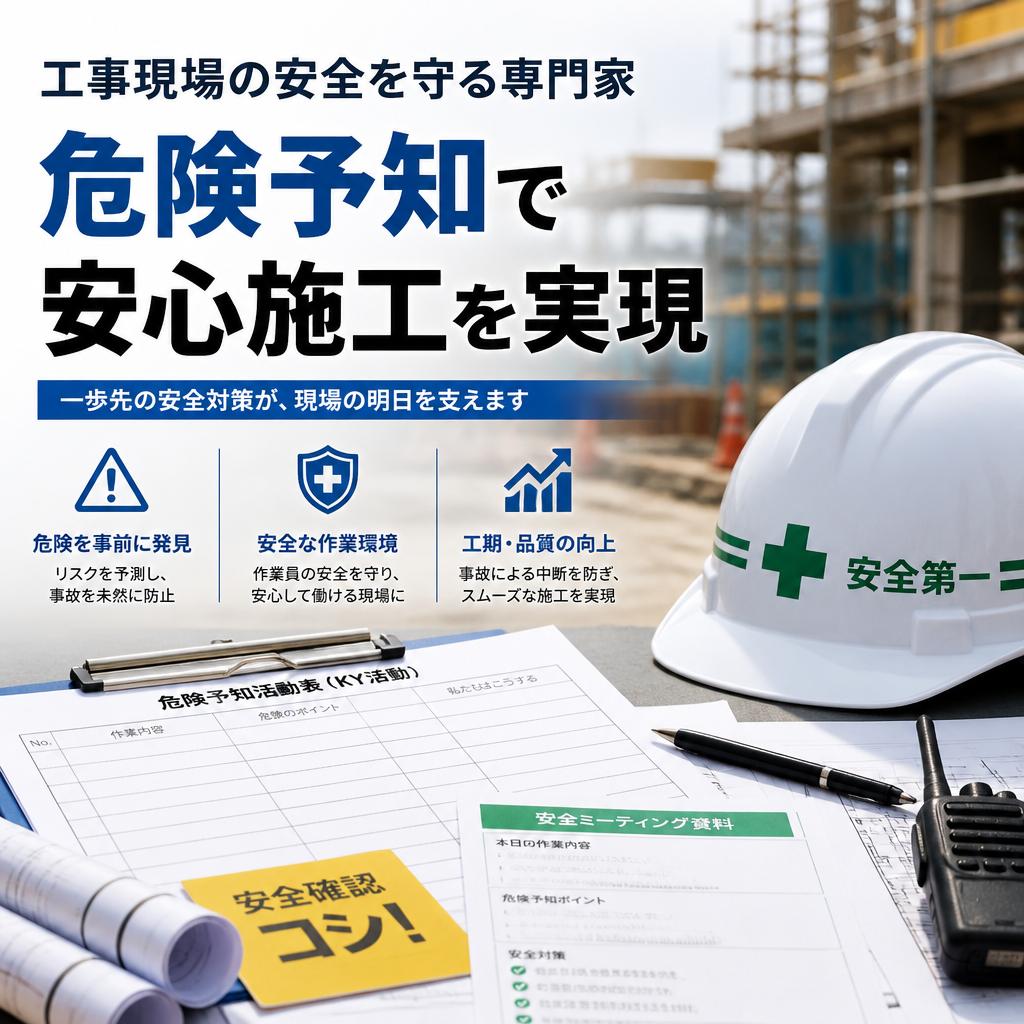 工事現場の安全を守る専門家｜危険予知で安心施工を実現